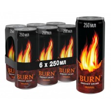 напиток Burn Original 0.25 л х 6 банок