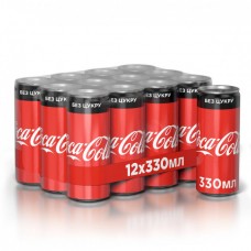 напиток Coca-Cola ZERO 0.33 л х 12 банок