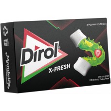 Dirol X-Fresh Клубника/Лайм 1 уп. х 16 шт.
