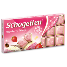 Шоколад в Плитках Schogetten Strawberry-Trilogia 1бл х 15шт