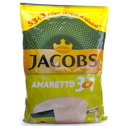 Уп х. Кофе 3 в 1 Jacobs Амаретто. Кофе 3 в 1 Jacobs Амаретто купить.